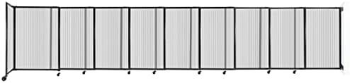 מחלק חדר הזזה של Versare עם קיר רכוב על קיר. רוחבים מתכווננים | מפריד חלוקת טלסקופינג בודד | 15'6 רחב